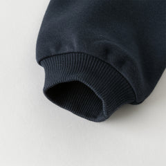 Dave&Bella Boys Autumn Casual Navy Blue Cute Animal Ears Hooded Jacket