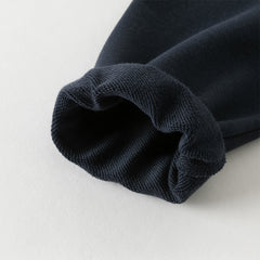 Dave&Bella Boys Autumn Casual Navy Blue Cute Animal Ears Hooded Jacket