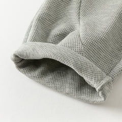 Dave&Bella Toddler Boys Autumn Light Grey Cotton Comfort Loose Outdoor Casual Pants