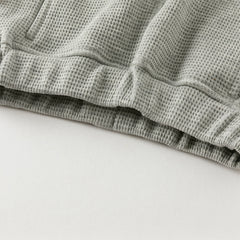 Dave&Bella Toddler Boys Autumn Light Grey Cotton Comfort Loose Outdoor Casual Pants