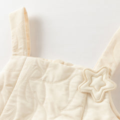 Dave&Bella Toddler Girls Autumn Cream Yellow Sleeveless Pinafore Dress