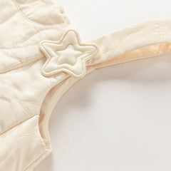 Dave&Bella Toddler Girls Autumn Cream Yellow Sleeveless Pinafore Dress