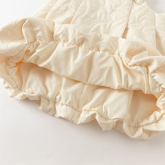 Dave&Bella Toddler Girls Autumn Cream Yellow Sleeveless Pinafore Dress