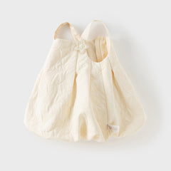 Dave&Bella Toddler Girls Autumn Cream Yellow Sleeveless Pinafore Dress