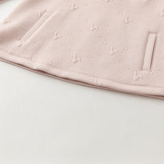 Dave&Bella Toddler Girls Autumn Pink Sweet Cozy Sweatshirts Long Pants Suits Set