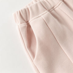 Dave&Bella Toddler Girls Autumn Pink Sweet Cozy Sweatshirts Long Pants Suits Set