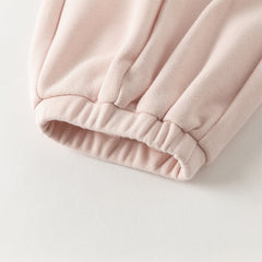 Dave&Bella Toddler Girls Autumn Pink Sweet Cozy Sweatshirts Long Pants Suits Set