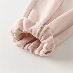 Dave&Bella Toddler Girls Autumn Pink Sweet Cozy Sweatshirts Long Pants Suits Set