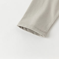 Dave&Bella Toddler Girls Autumn Purple Pink Rabbit Print Cotton Playful T-Shirts Tops