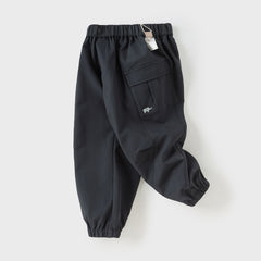Dave&Bella Kids Boys Autumn Dark Grey Outdoor Sports Losse Pants