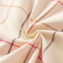 Dave&Bella Girls Autumn Cotton Sweet Plaid Doll Collar Shirt Top