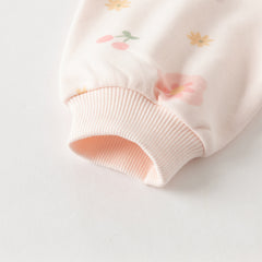 Dave&Bella Girls Autumn Toddler Sweet Pink Floral Sweatshirts Tops