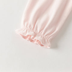 Dave&Bella Toddler Girls Autumn Pink Puppy Print Cotton T-shirts Tops