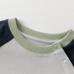 Dave&Bella Girls/Boys Autumn Cotton Grey/Pink Bear Print Breathable T-Shirts Top