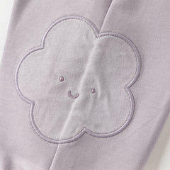 Dave&Bella Toddler Girls Autumn Purple Comfortable Stylish Cotton Drawstring Harem Pants