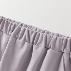 Dave&Bella Toddler Girls Autumn Purple Comfortable Stylish Cotton Drawstring Harem Pants