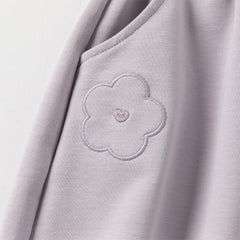 Dave&Bella Toddler Girls Autumn Purple Comfortable Stylish Cotton Drawstring Harem Pants