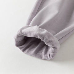 Dave&Bella Toddler Girls Autumn Purple Comfortable Stylish Cotton Drawstring Harem Pants