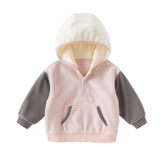 Dave&Bella Girls/Boys Autumn Casual Fleece Hooded Long Sleeve Sweatshirt Top