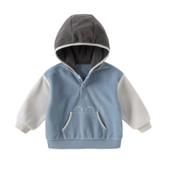 Dave&Bella Girls/Boys Autumn Casual Fleece Hooded Long Sleeve Sweatshirt Top