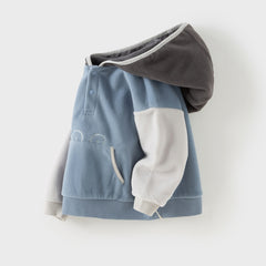 Dave&Bella Girls/Boys Autumn Casual Fleece Hooded Long Sleeve Sweatshirt Top