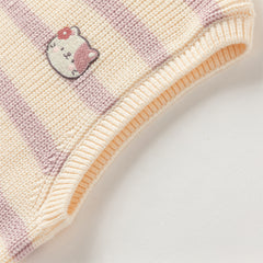 Dave&Bella Toddler Girls Autumn Adorable Purple Striped Vest Tops