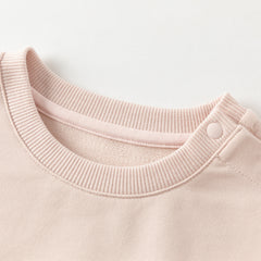 Dave&Bella Toddler Girls Autumn Grey Pink Sweatshirt Pants Sports Suits Sets