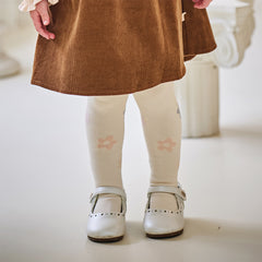 Dave&Bella Girls Autumn Beige Sweet Footed Tights Leggings