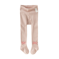 Dave&Bella Kids Girls Sweet Pink Lightweight Thin Footed Tights Leggings