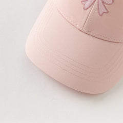Dave&Bella Girls Autumn Cotton Pink Dome Baseball Caps Hats