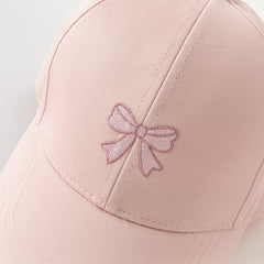 Dave&Bella Girls Autumn Cotton Pink Dome Baseball Caps Hats
