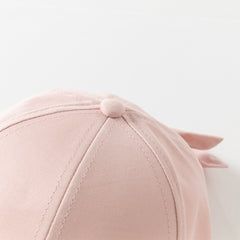 Dave&Bella Girls Autumn Cotton Pink Dome Baseball Caps Hats