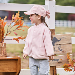 Dave&Bella Girls Autumn Cotton Pink Dome Baseball Caps Hats