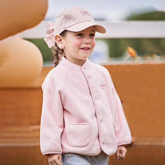 Dave&Bella Girls Autumn Cotton Pink Dome Baseball Caps Hats