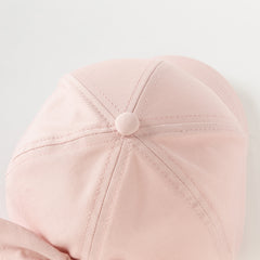 Dave&Bella Girls Autumn Cotton Pink Dome Baseball Caps Hats