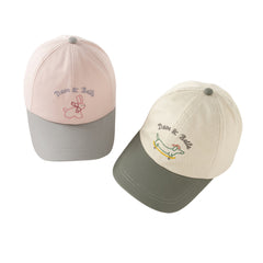 Dave&Bella Girls/Boys Autumn Cotton Grey/Purple Pink Baseball Cap Hat