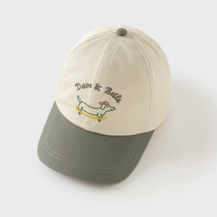 Dave&Bella Girls/Boys Autumn Cotton Grey/Purple Pink Baseball Cap Hat