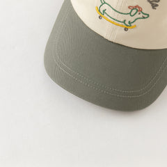 Dave&Bella Girls/Boys Autumn Cotton Grey/Purple Pink Baseball Cap Hat