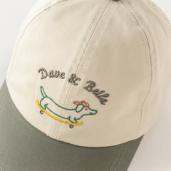 Dave&Bella Girls/Boys Autumn Cotton Grey/Purple Pink Baseball Cap Hat