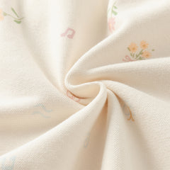 Dave&Bella Girls Toddler Beige Print Hooded Cardigan Jackets