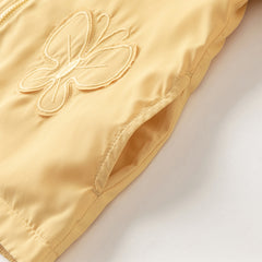 Dave&Bella Toddler Girls Yellow Outwear Hooded Coat