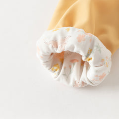 Dave&Bella Toddler Girls Yellow Outwear Hooded Coat