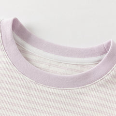 Dave&Bella Toddler Girls/Boys Autumn Cotton Casual Striped T-Shirts Top