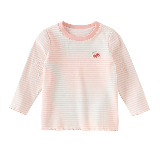 Dave&Bella Toddler Girls/Boys Autumn Cotton Casual Striped T-Shirts Top