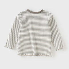 Dave&Bella Toddler Girls/Boys Autumn Cotton Casual Striped T-Shirts Top