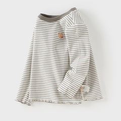 Dave&Bella Toddler Girls/Boys Autumn Cotton Casual Striped T-Shirts Top