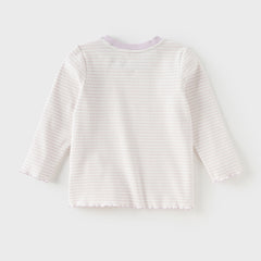 Dave&Bella Toddler Girls/Boys Autumn Cotton Casual Striped T-Shirts Top