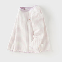 Dave&Bella Toddler Girls/Boys Autumn Cotton Casual Striped T-Shirts Top