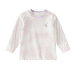 Dave&Bella Toddler Girls/Boys Autumn Cotton Casual Striped T-Shirts Top