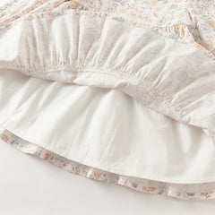 Dave&Bella Girls Autumn Sweet Cotton Floral Print Party Dress